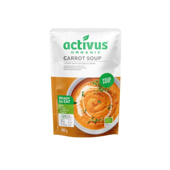 Activus bio, vegán sárgarépa krémleves - 400 g