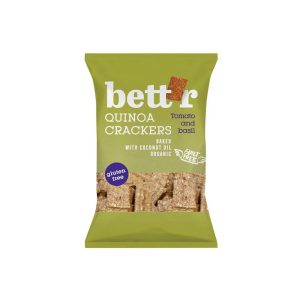 Bett'r bio bazsalikomos-paradicsomos quinoa kréker - 100 g
