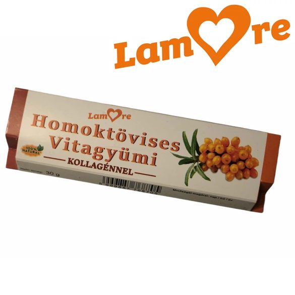 Lamore Homoktövises vitagyümi kollagénnel - 30 g 