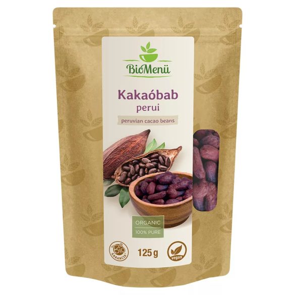 BioMenü bio kakaóbab, egész - 125 g