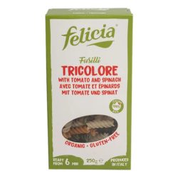 Felicia Bio rizs tricolor fussili - 250 g
