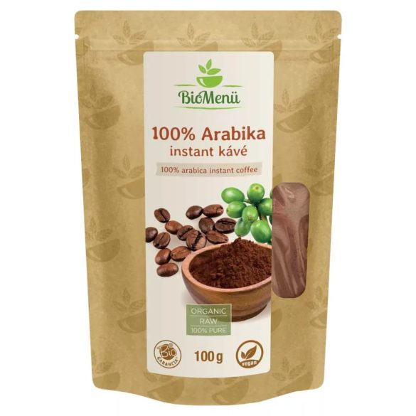 Biomenü bio, 100% arabica, instant kávé - 100 g