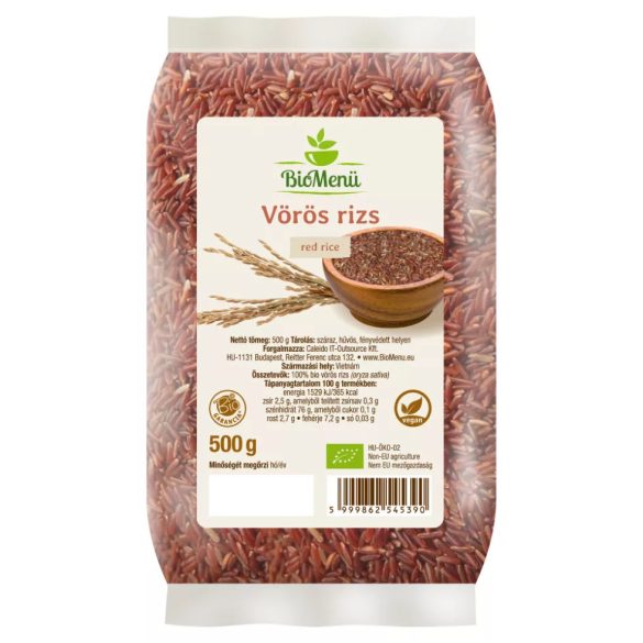 Biomenü bio vörös rizs - 500 g