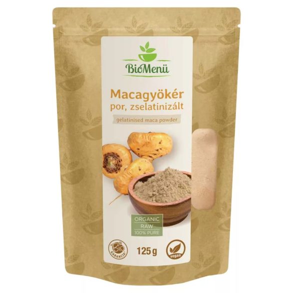 Biomenü bio maca gyökér por, zselatinizált - 125 g