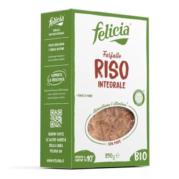 Felicia Bio barnarizs farfalle - 250 g