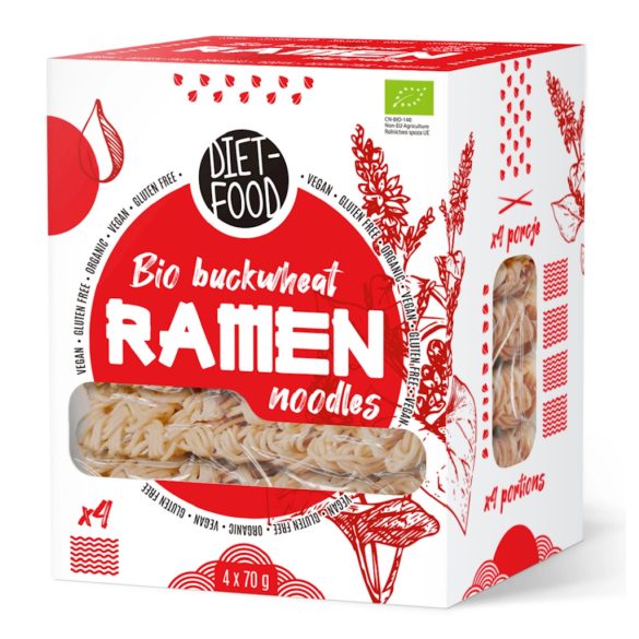 Diet Food bio hajdina ramen tészta - 280 g