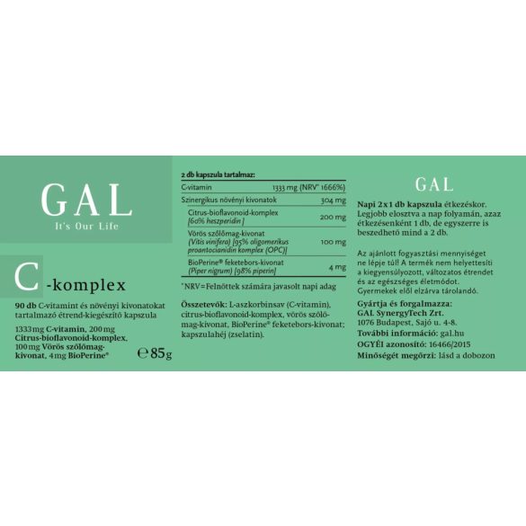 GAL C-komplex kapszula - 90 db