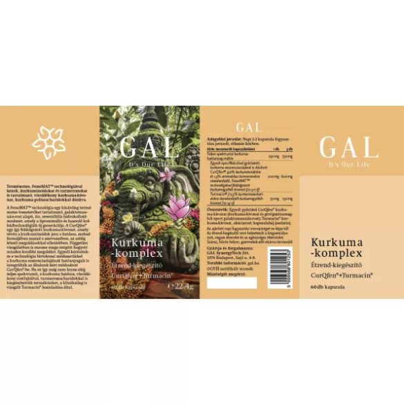 GAL Kurkuma-komplex kapszula - 60 db
