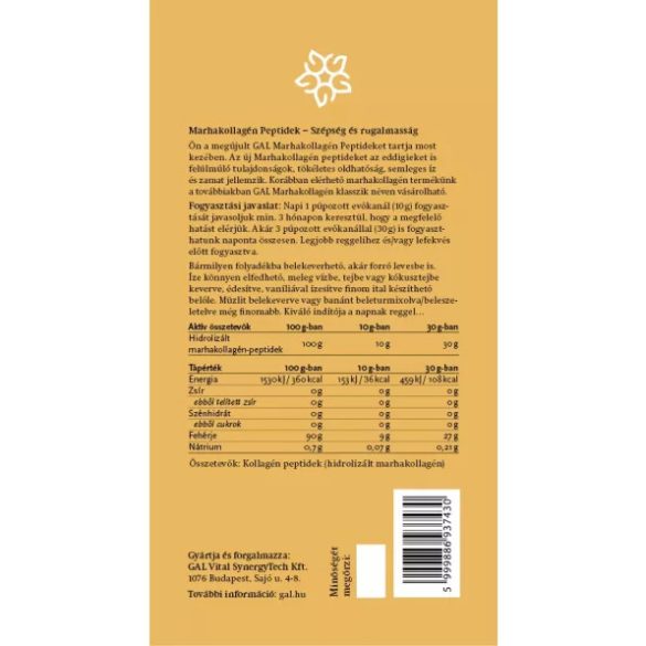 GAL marhakollagén peptidek, argentin - 300 g