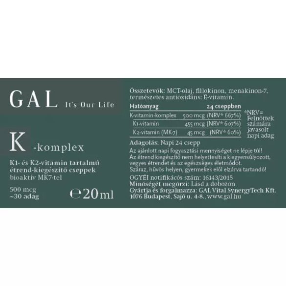GAL K-komplex csepp - 20 ml