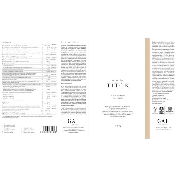 GAL TITOK multivitamin - 30 db