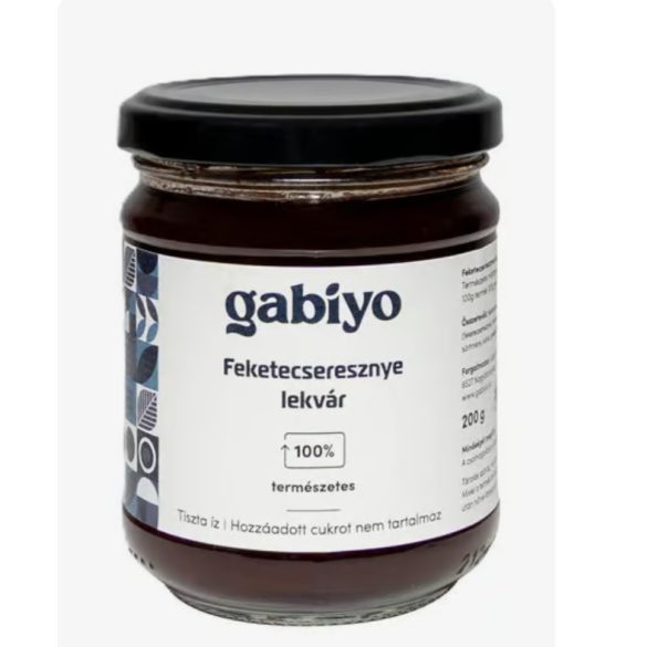 Gabiyo feketecseresznye lekvár -  200 g
