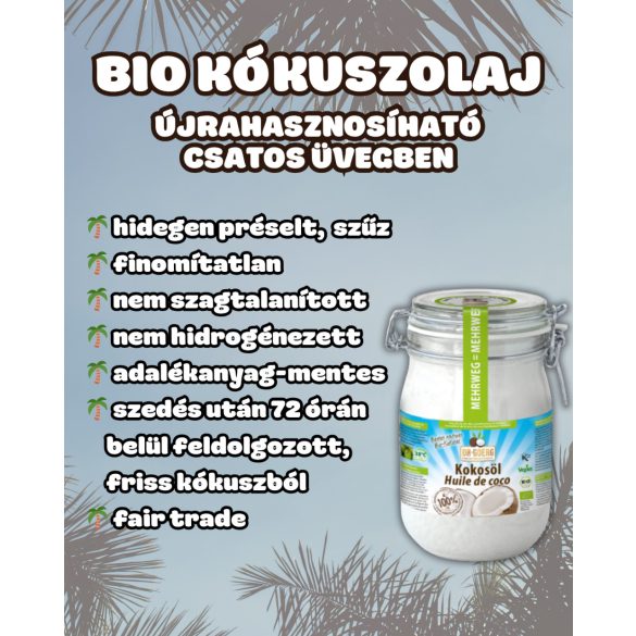 Dr. Goerg bio kókuszolaj - 1000 ml