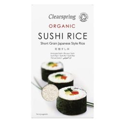 Clearspring bio sushi rizs, fehér - 500 g