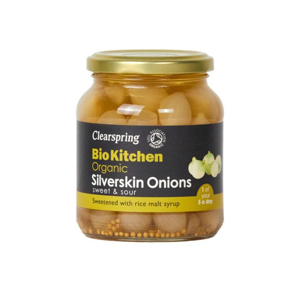 Clearspring bio gyöngyhagyma, édes-savanyú - 340g