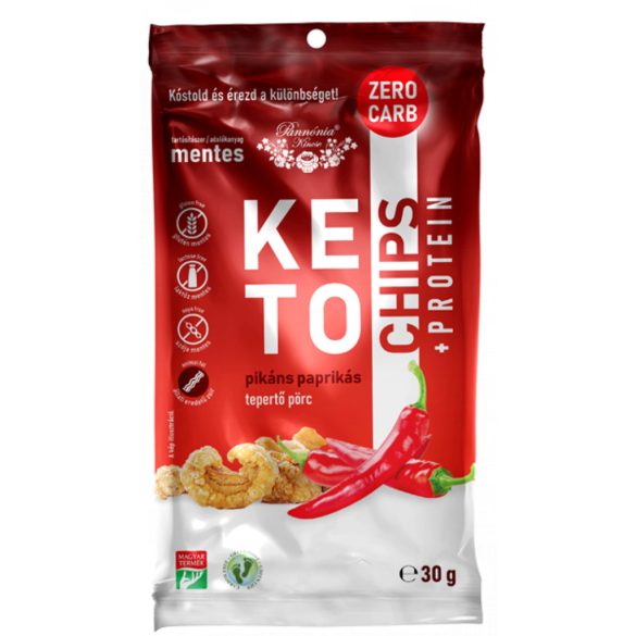 Pannónia keto chips, tepertő pörc, paprikás - 30 g