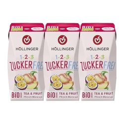   Höllinger bio tea-őszibarack-maracuja szénsavmentes gyümölcs ital hozzáadott cukor nélkül - 3x200 ml