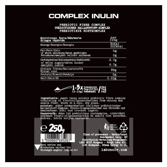 LABO NOIR COMPLEX INULIN - 250 g