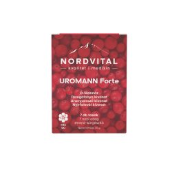   Nordvital Uromann Forte Ivótasak felfázás, hólyaghurut ellen - 7 db - LEJÁRAT: 2025.10