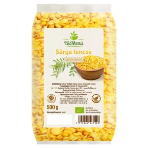Biomenü bio lencse, sárga - 500 g - LEJÁRAT: 2026.04.30