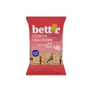 Bett'r bio kurkumás-köményes quinoa kréker - 100 g - LEJÁRAT: 2026.05.30