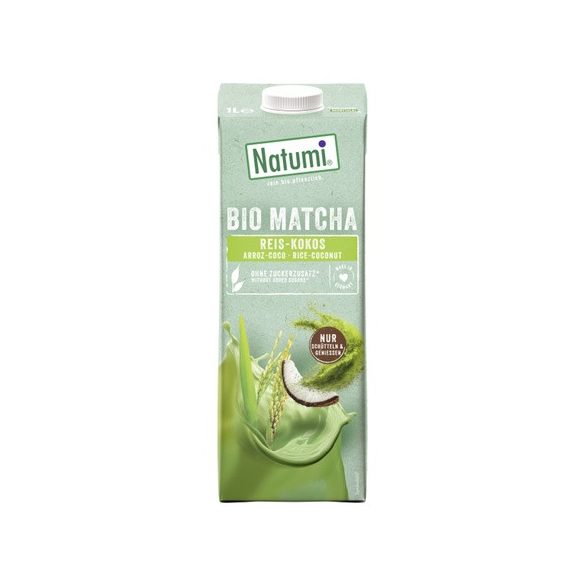 Natumi bio rizs kókusz matcha ital (cukormentes) - 1000 ml