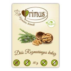 Primus vegán diós-rozmaringos sós keksz- 80 g