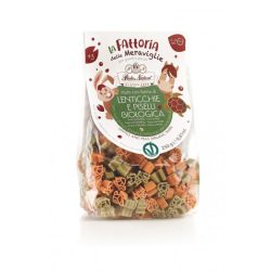   Pasta Natura bio, állatos vöröslencse - zöldborsó - rizs tészta gyerekeknek - 250 g