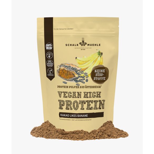 Schalk Mühle bio, vegán kakaós-banános fehérjepor - 200 g