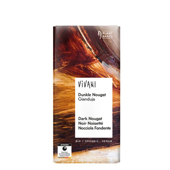 Vivani bio, mogyorókrémes étcsokoládé, 36% - 100 g  