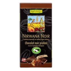   Rapunzel Nirwana Noir bio mogyorókrémmel töltött csokoládé, 55% - 80 g