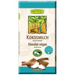   Rapunzel kókusztejes csokoládé kókuszvirág cukorral, vegán, 45%  - 80 g