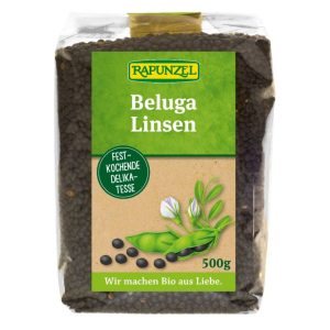 Rapunzel bio fekete, beluga lencse - 500 g