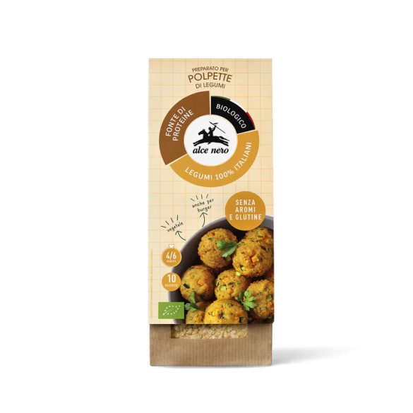 Alce Nero bio fasírtmix por hüvelyesekből (10 fasírt) - 65 g