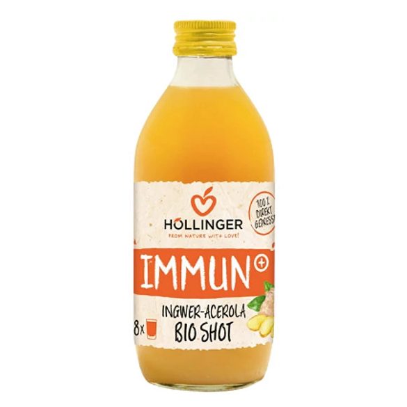 Höllinger bio Immun+ Shot gyömbér - acerola - 330ml