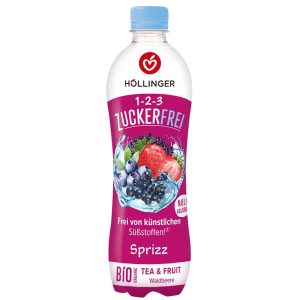 Höllinger bio erdei gyümölcs szénsavas gyümölcs ital hozzáadott cukor nélkül- 500 ml