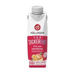   Höllinger bio őszibarack-maracuja szénsavmentes gyümölcs ital hozzáadott cukor nélkül - 330 ml