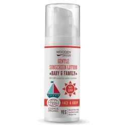 Wooden Spoon bio naptej és testápoló SPF 50 - 50 ml