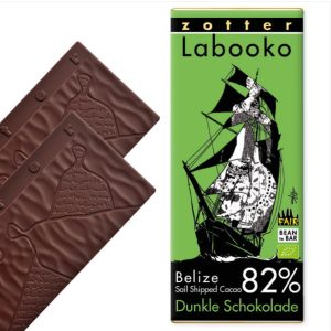 Zotter bio, fair trade, bean-to-bar étcsokoládé, 82% Belize - 70 g