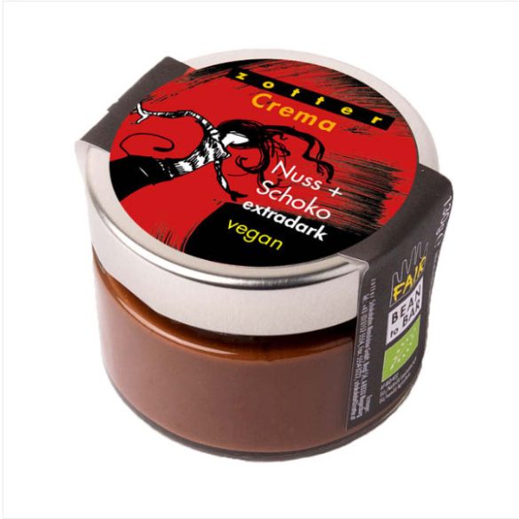 Zotter bio, fair trade, bean-to-bar mogyorós-csokoládés nugátkrém - 130 g