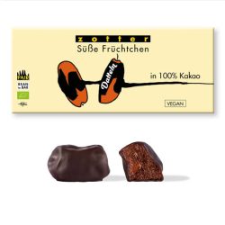   Zotter bio, fair trade, bean-to-bar étcsokoládéba mártott datolya - 80 g