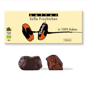 Zotter bio, fair trade, bean-to-bar étcsokoládéba mártott datolya - 80 g