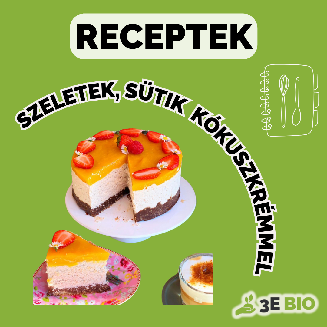 Mindenmentes szeletek, sütik kókuszkrémmel